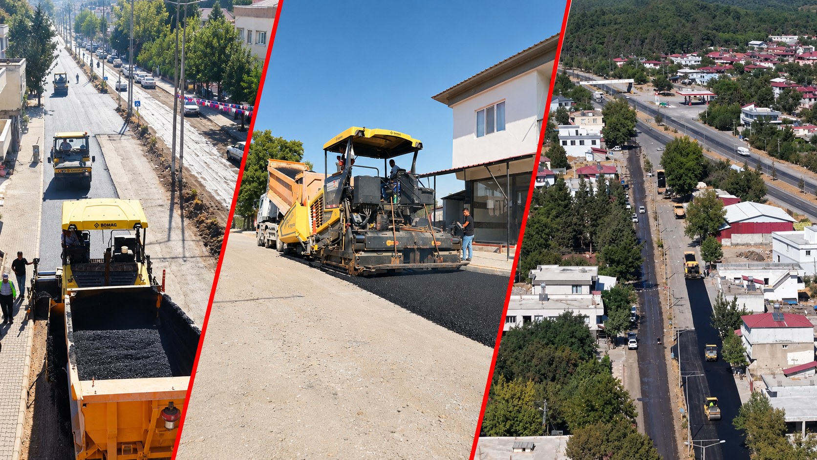 Büyükşehir, Türkoğlu Şehit İsmail Orçan Bulvarı’nda Asfalt Mesaisini Sürdürüyor